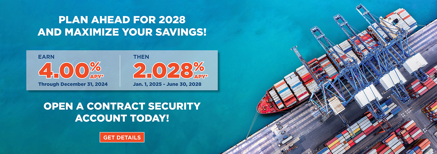 Plan ahead for 2028 and maximize your savings with a Contract Security Account!