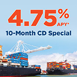Open a 4.75% APY* 10-Month CD today.