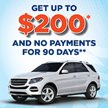 Refinance your auto loan from another lender and we will pay you up to $200